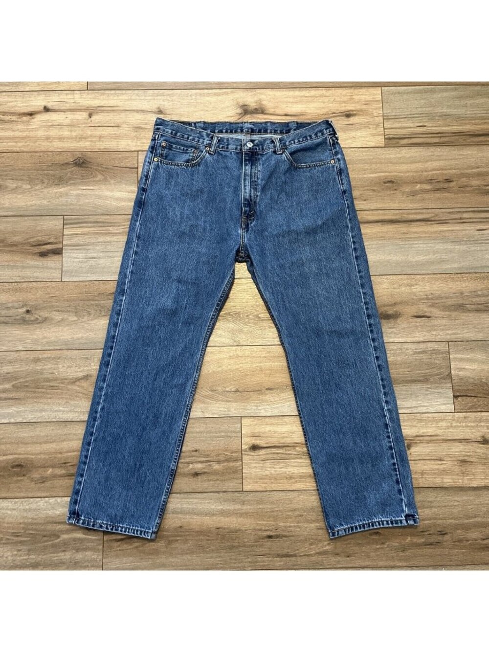 Men's Levis 505 Regular Fit Denim Jeans SZ 40x30 Blue Cotton Modern Red Tab Dad